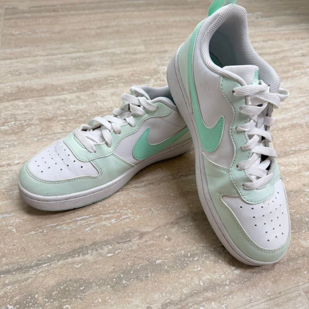 Nike White and Green Trainers